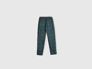  Kadın Gri Mix Viskoz Karışımlı Tamamı Desenli Beli Lastikli Pantolon