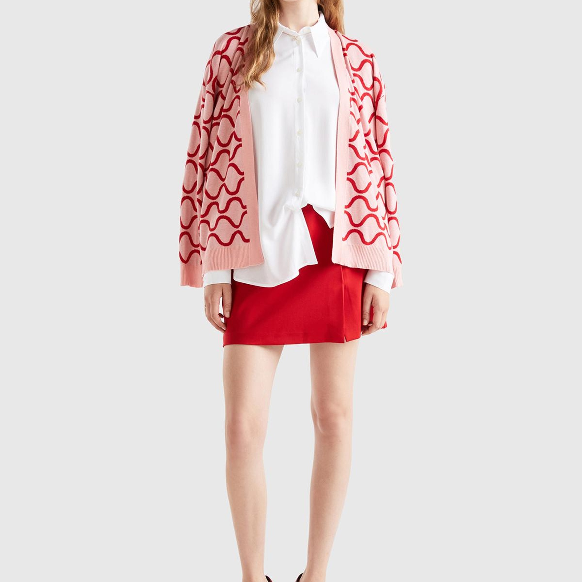 Kadın Beyaz %100 Viskoz Etek Ucu Yuvarlak Kesim Düz Gömlek