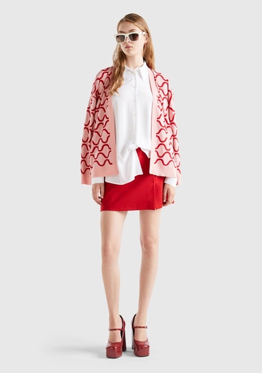  Kadın Beyaz %100 Viskoz Etek Ucu Yuvarlak Kesim Düz Gömlek