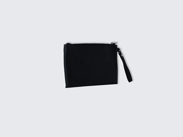  Kadın Siyah Önü Logo Detaylı Mini Askılı Yumuşak Suni Deri Cüzdan