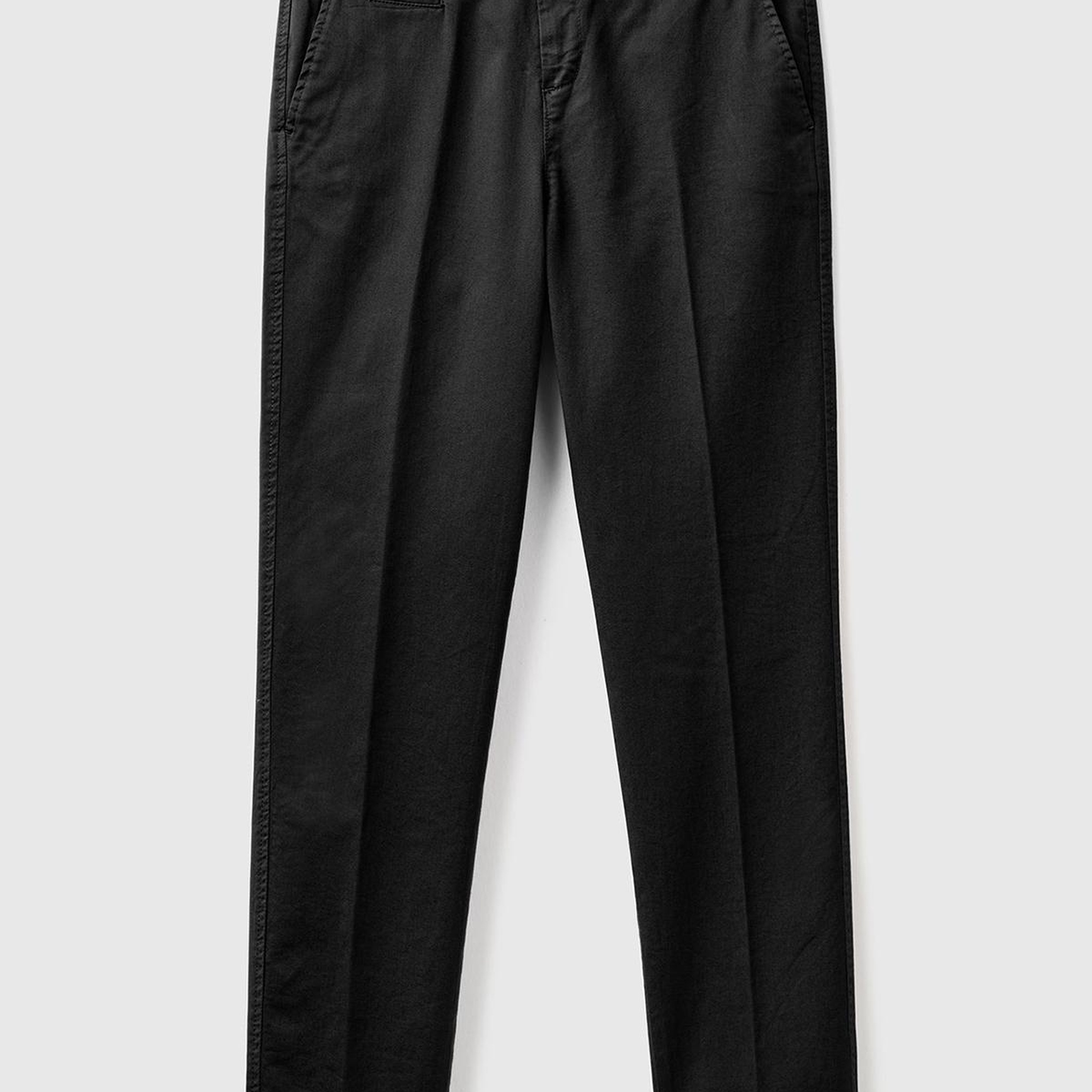 Kadın Siyah Elastanlı Basic Chino Pantolon