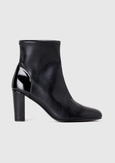  Kadın Siyah Sivri Burun Topuklu Bot