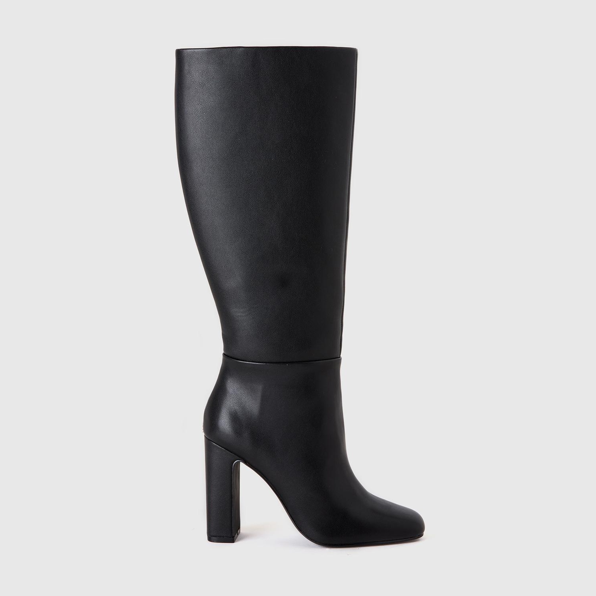 Kadın Siyah Suni Deri Uzun Çizme