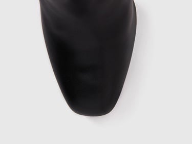  Kadın Siyah Suni Deri Uzun Çizme