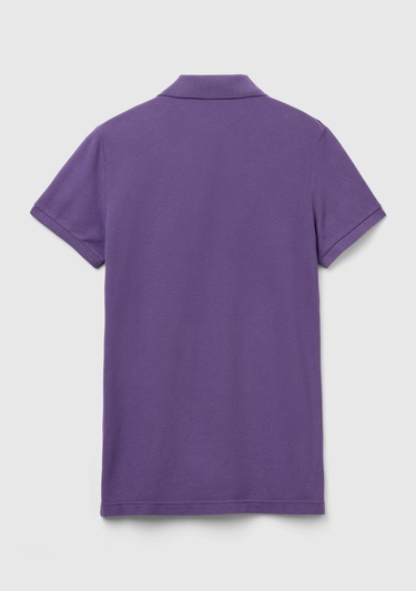  Erkek Mor Slim Fit Kısa Kollu Polo T-Shirt