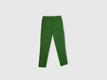  Kadın Soluk Yeşil Elastanlı Basic Chino Pantolon