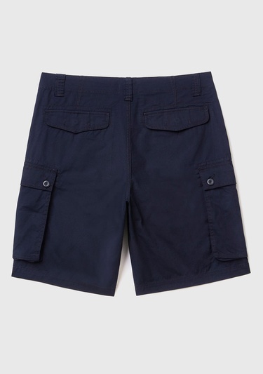  Erkek Koyu Lacivert %100 Pamuk 6 Cepli Kargo Bermuda Şort