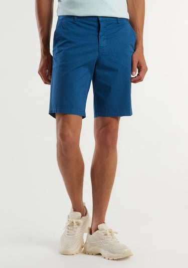  Erkek Gece Mavisi Chino Bermuda