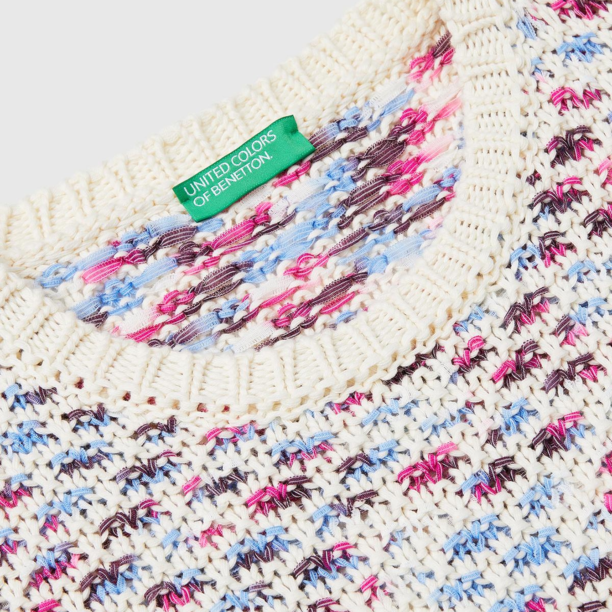 Kadın Pembe Mix Pamuk Karışımlı Jakarlı Nervür Detaylı Çift Taraflı Kazak