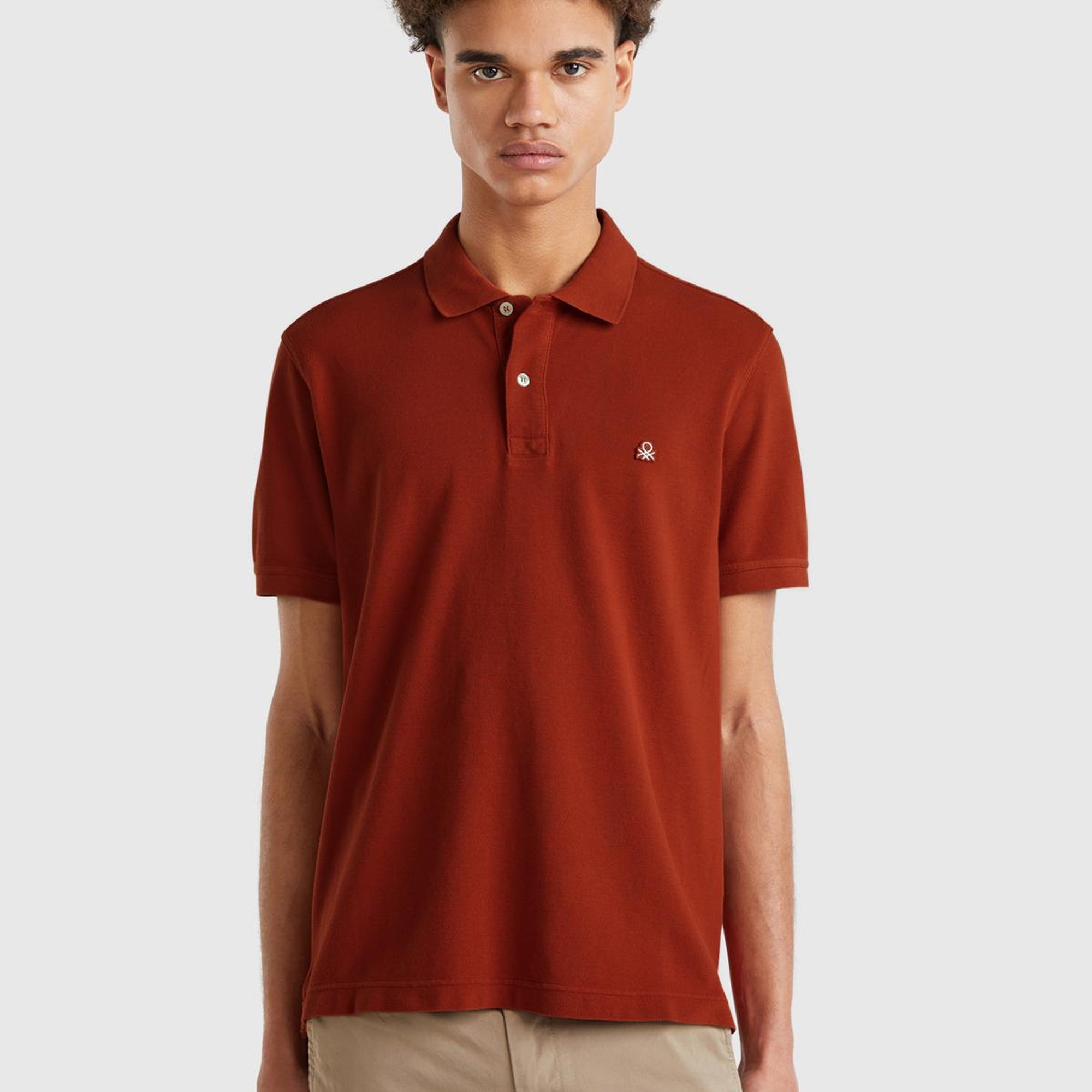 Erkek Kırmızı Regular Fit Kısa Kollu Polo T-Shirt