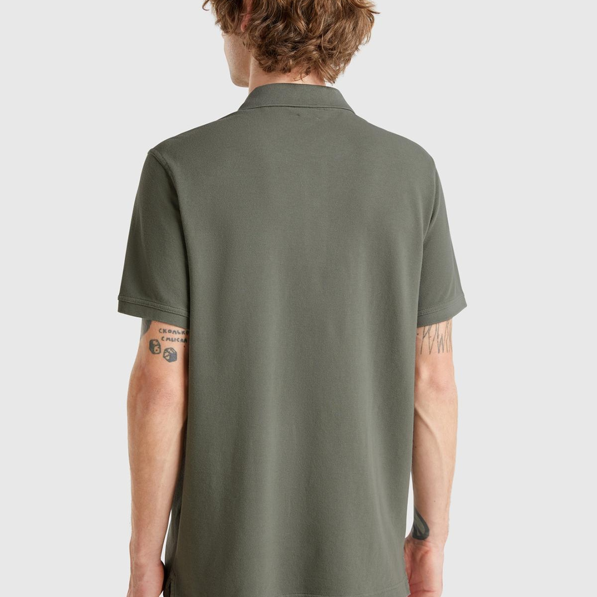 Erkek Soluk Yeşil Regular Fit Kısa Kollu Polo T-Shirt