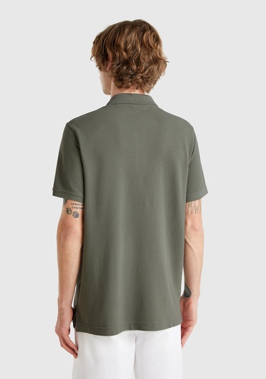  Erkek Soluk Yeşil Regular Fit Kısa Kollu Polo T-Shirt