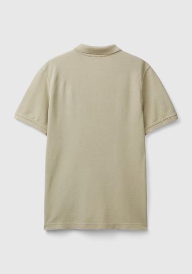  Erkek Bej Regular Fit Kısa Kollu Polo T-Shirt