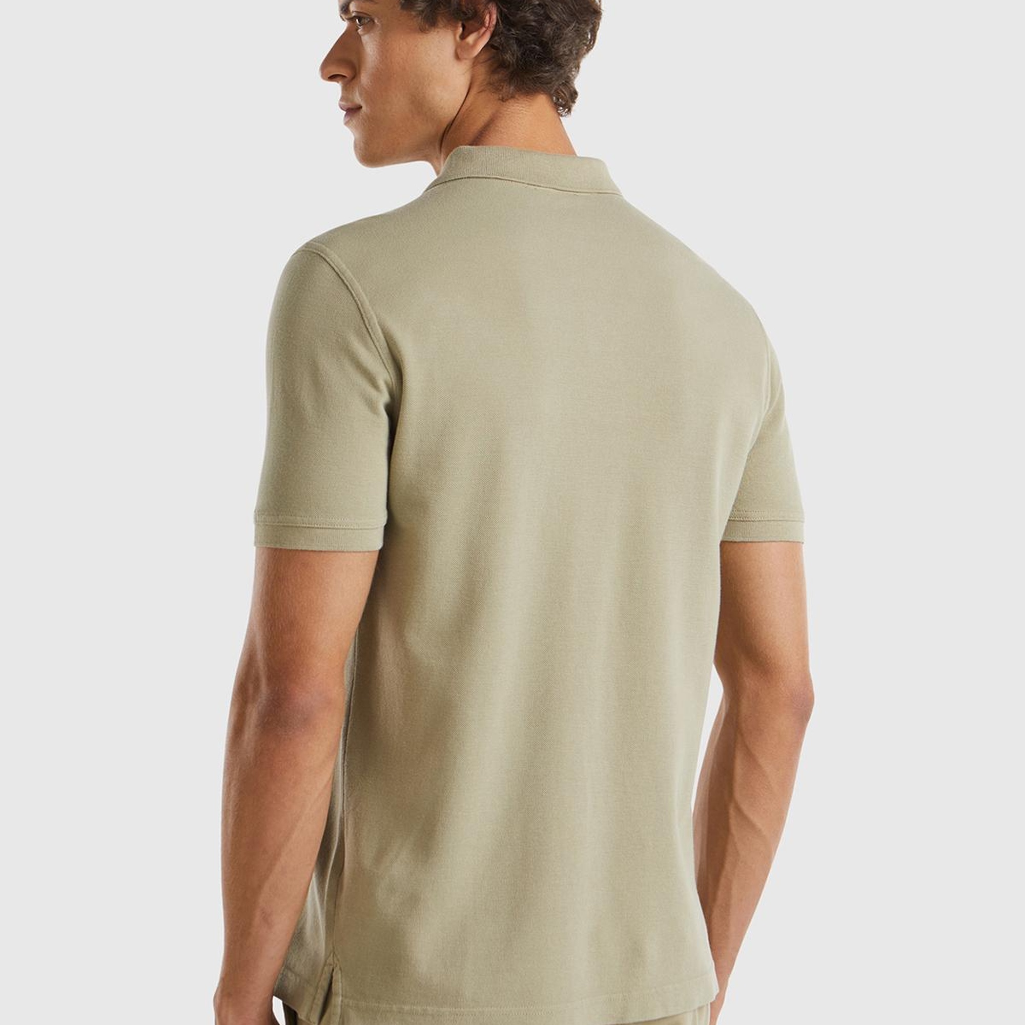 Erkek Bej Regular Fit Kısa Kollu Polo T-Shirt