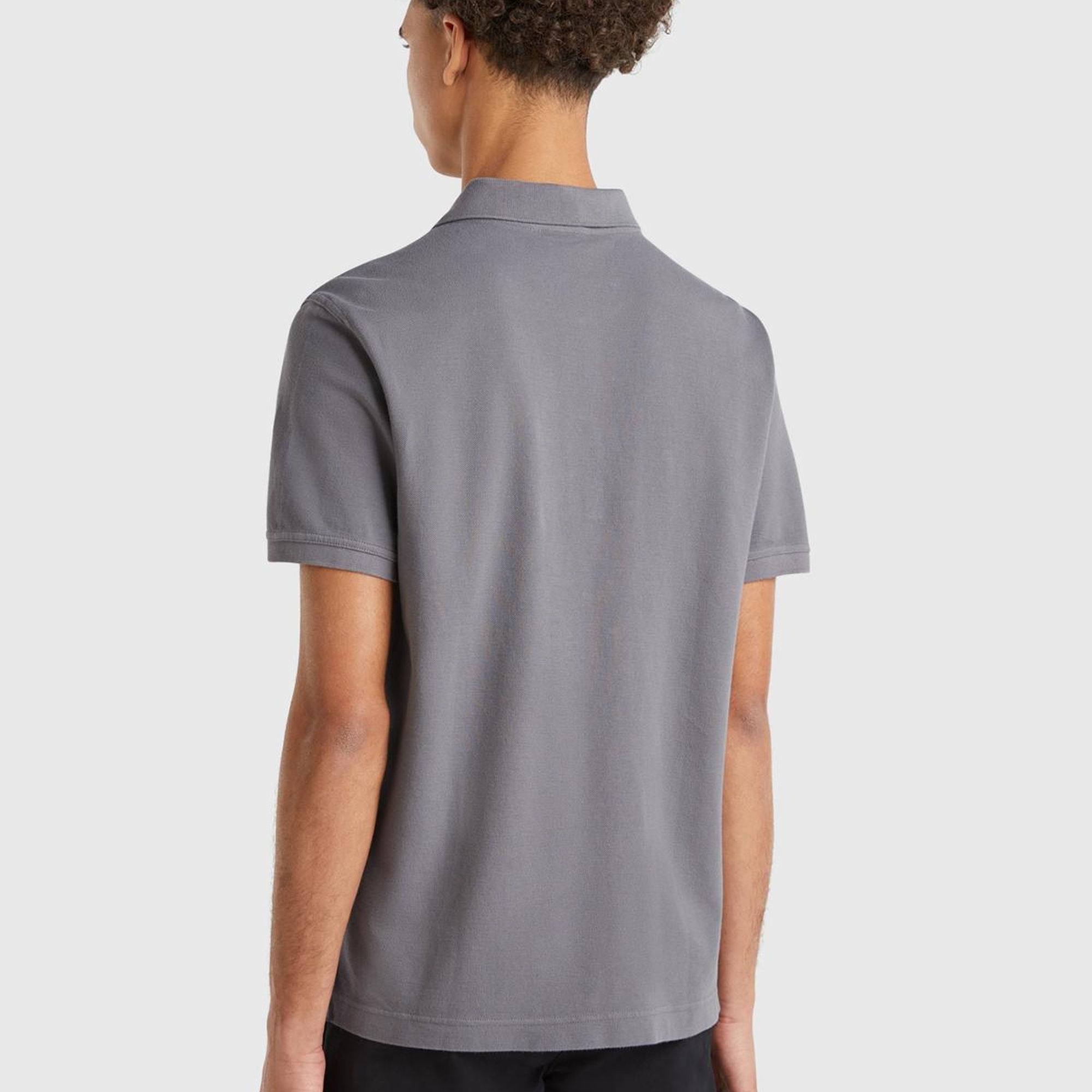 Erkek Antrasit Regular Fit Kısa Kollu Polo T-Shirt