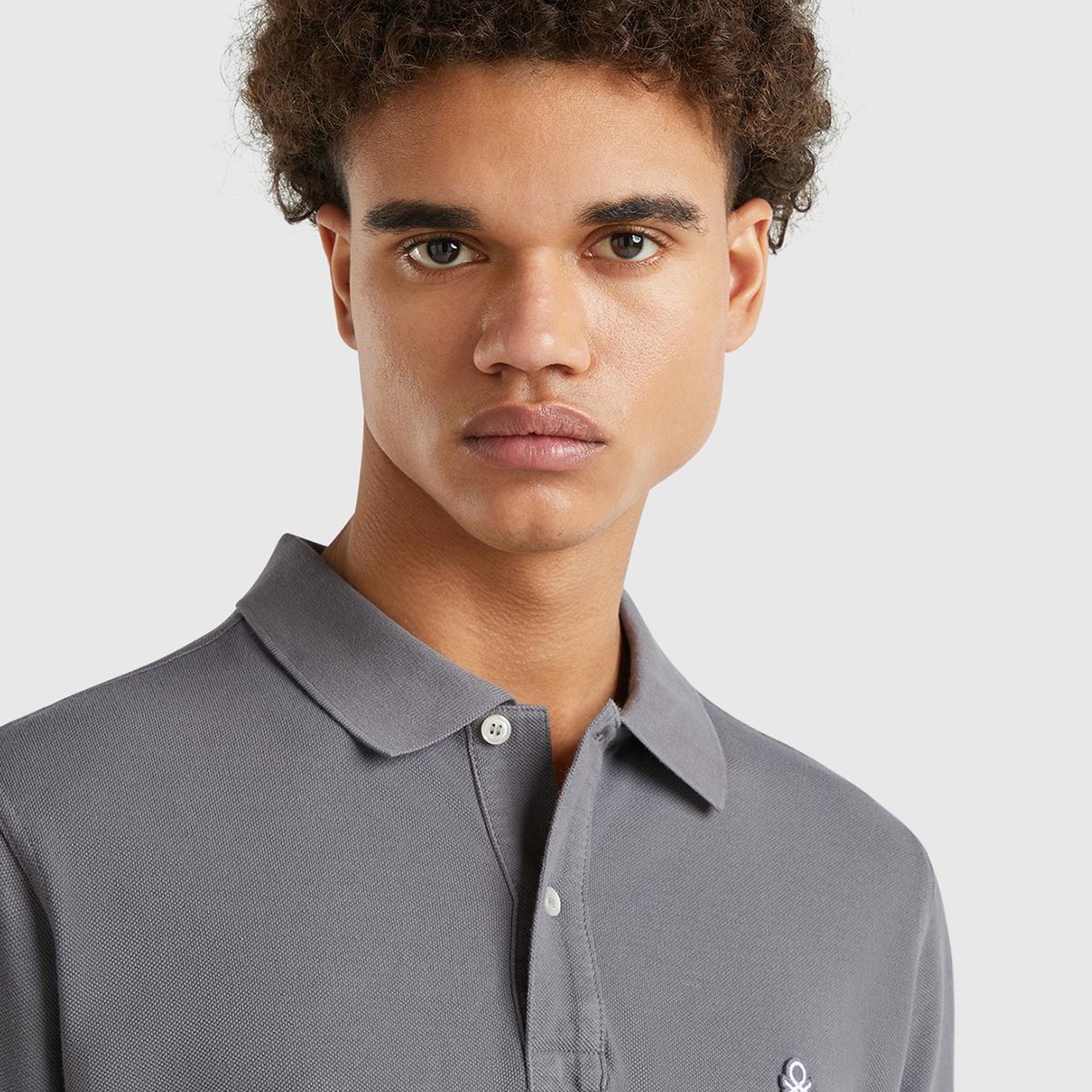 Erkek Antrasit Regular Fit Kısa Kollu Polo T-Shirt