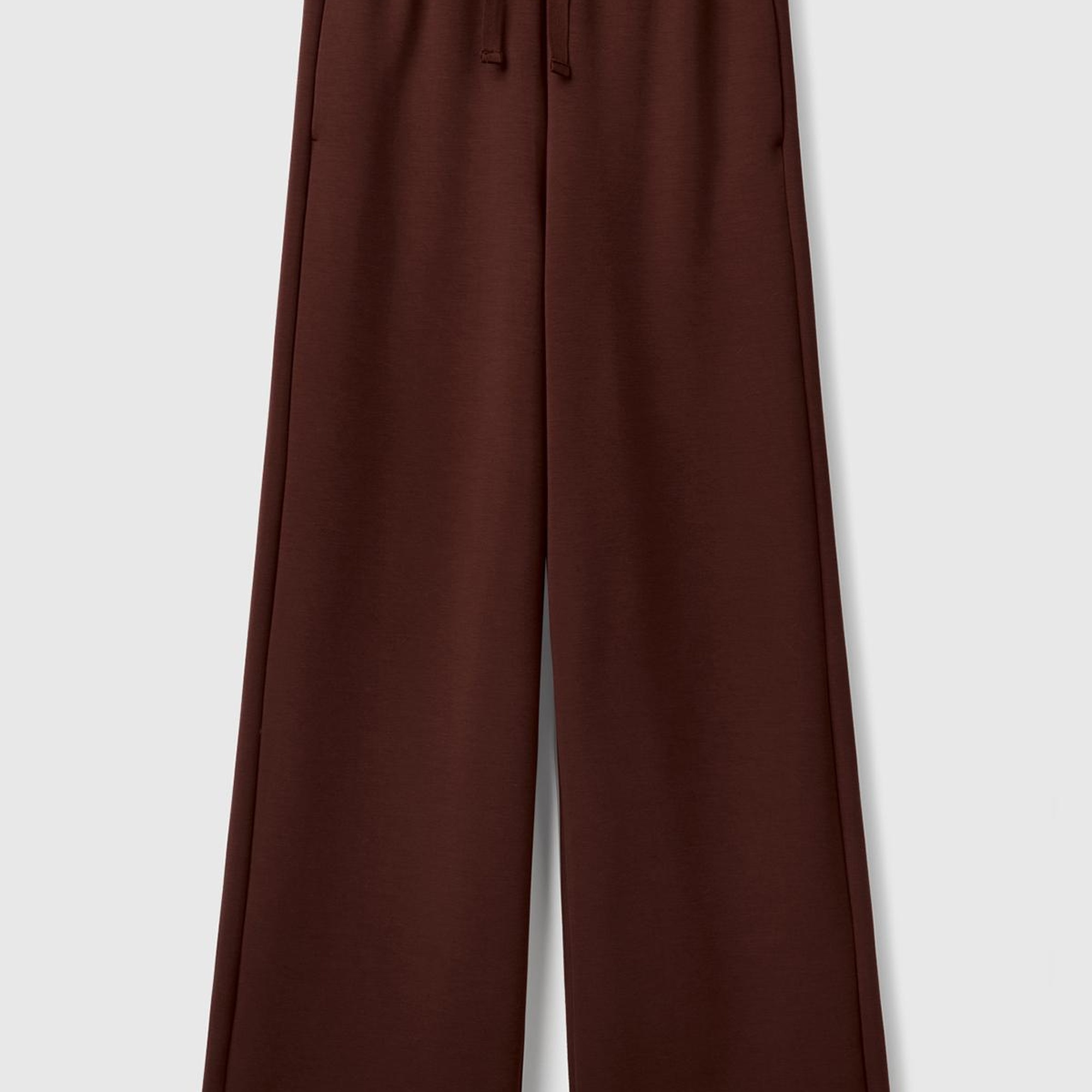 Kadın Kahverengi Modal Karışımlı Bol Paça Eşofman Altı