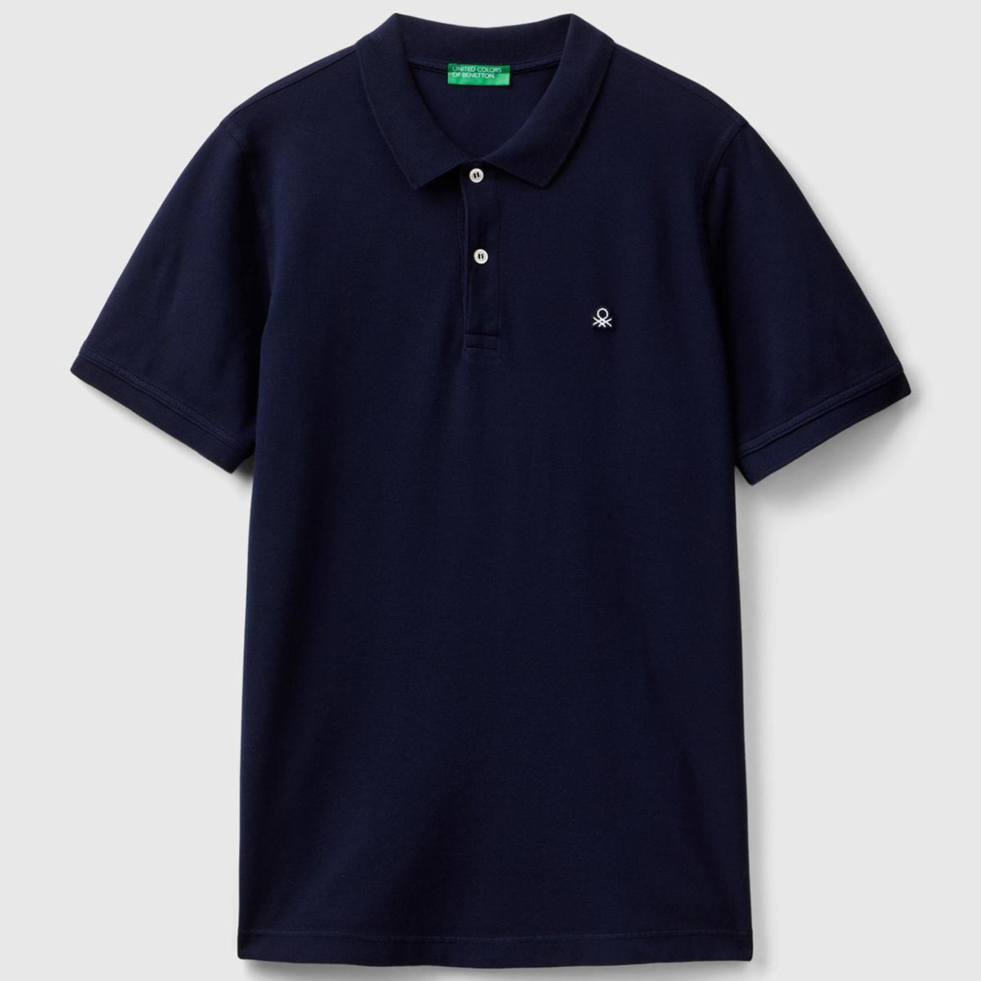 Erkek Lacivert %100 Koton Slim Fit Polo T-Shirt