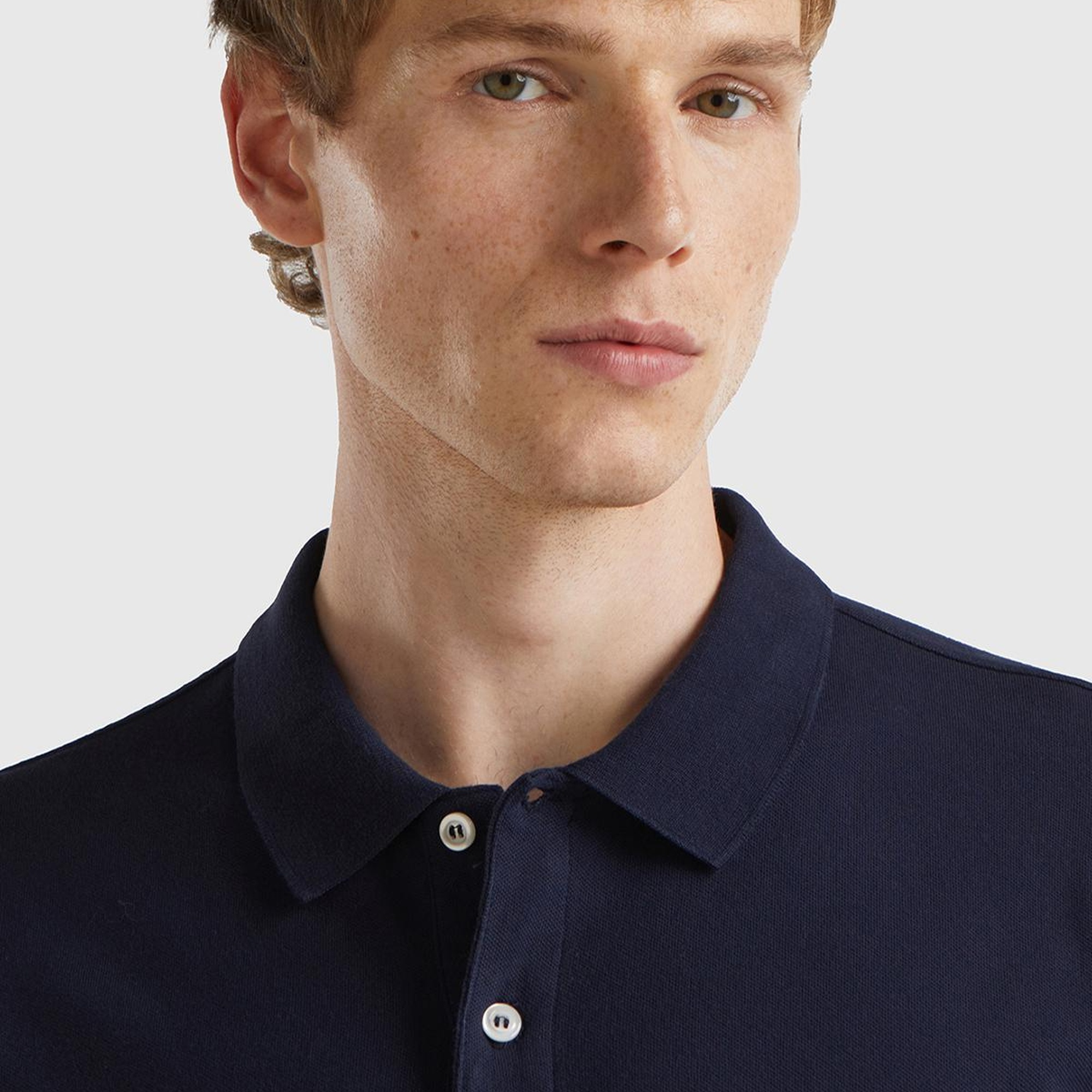 Erkek Lacivert %100 Koton Slim Fit Polo T-Shirt