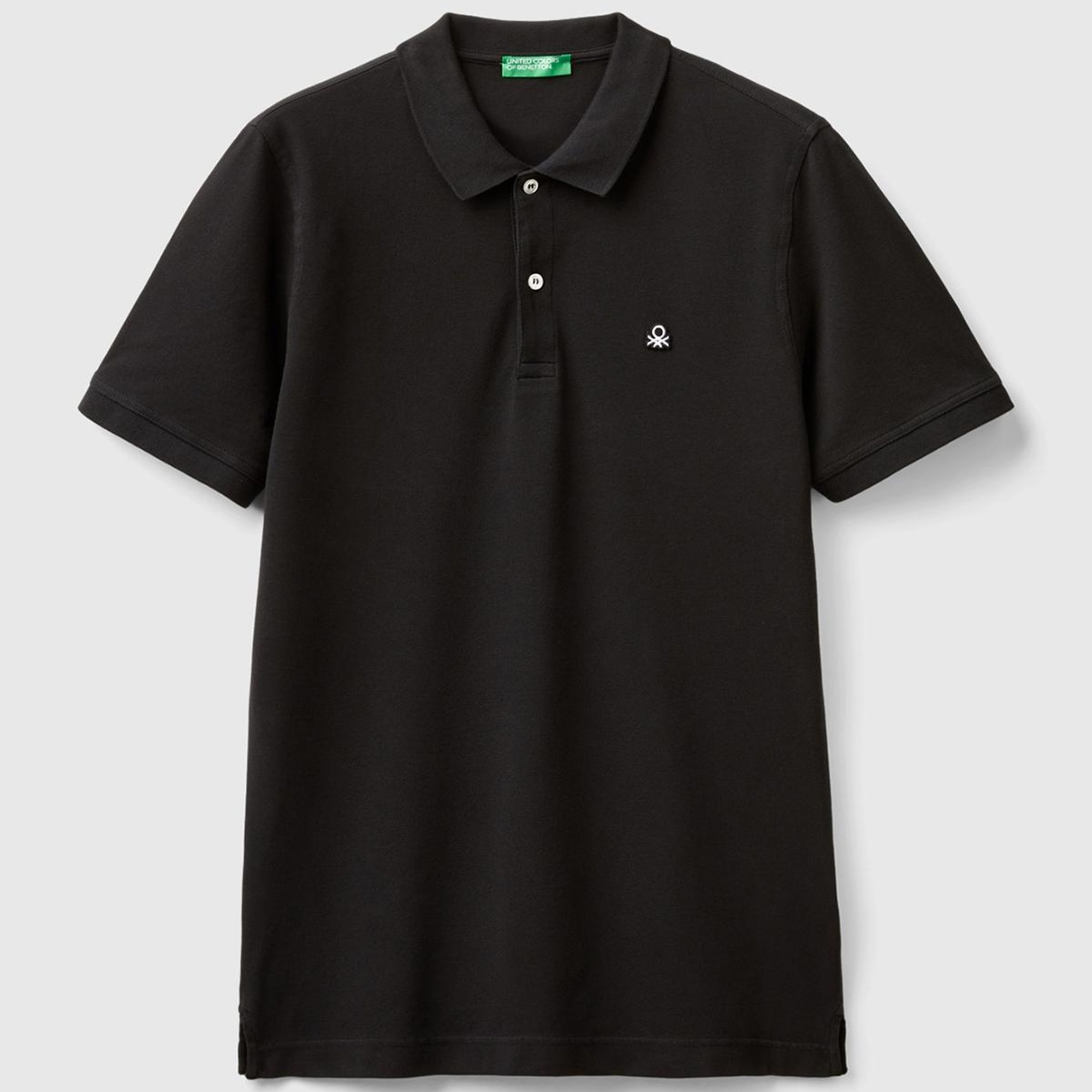 Erkek Siyah %100 Koton Slim Fit Polo T-Shirt