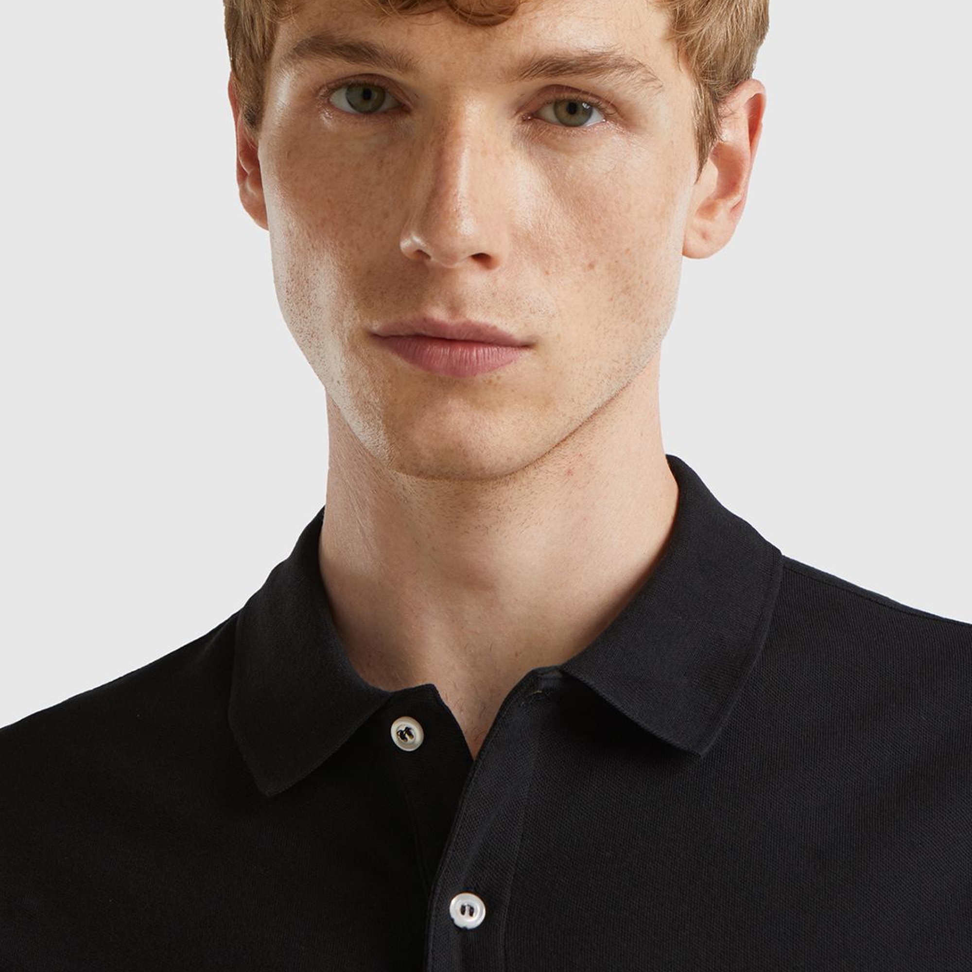 Erkek Siyah %100 Koton Slim Fit Polo T-Shirt