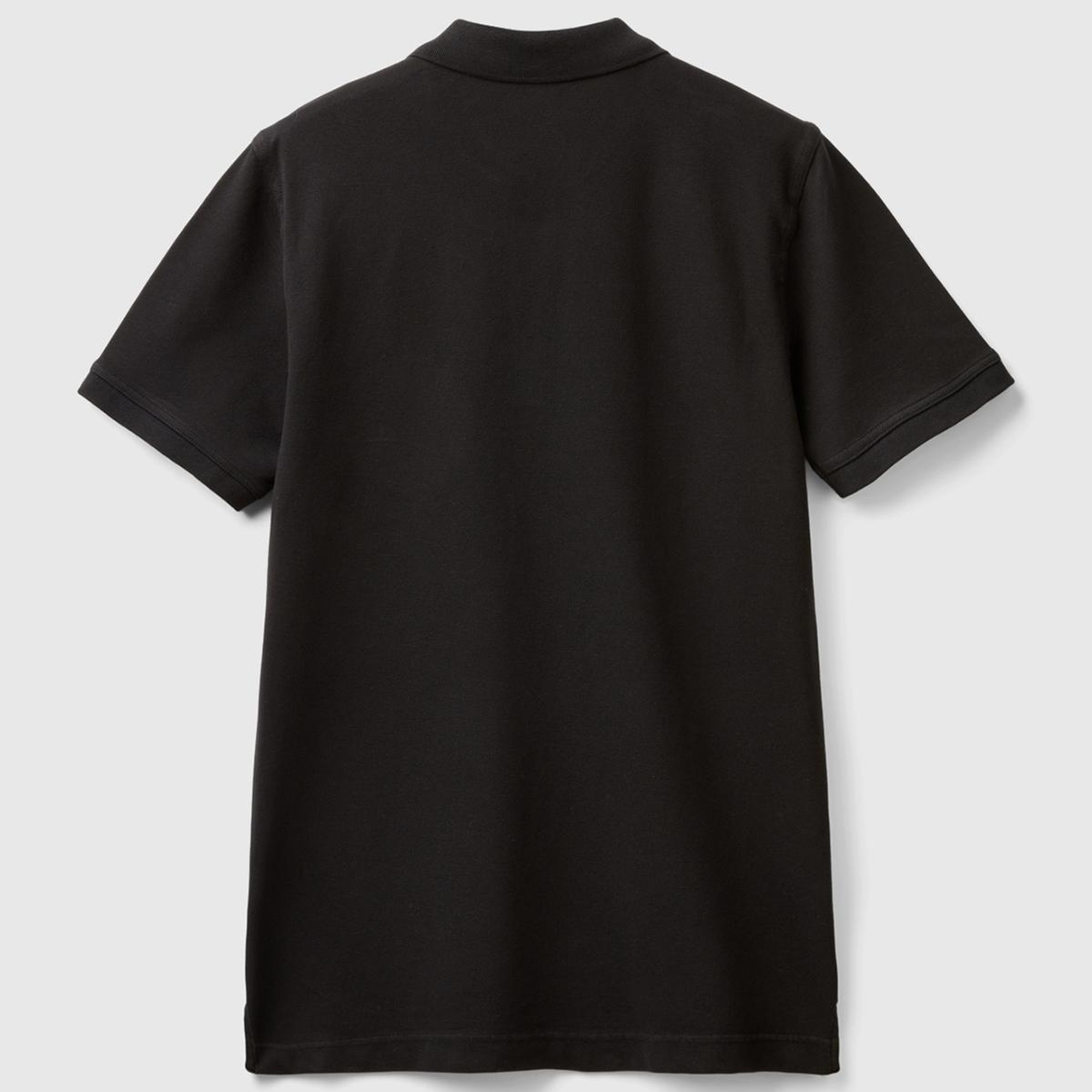 Erkek Siyah %100 Koton Slim Fit Polo T-Shirt