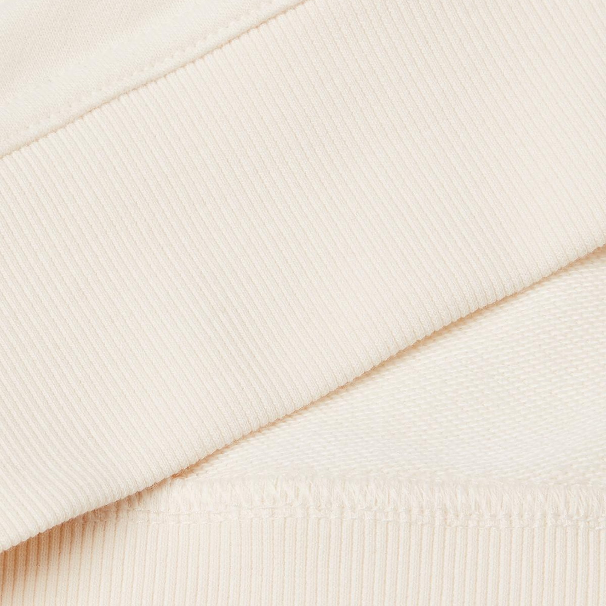 Kadın Krem Koton Karışımlı Çiçek Desenli Sweatshirt