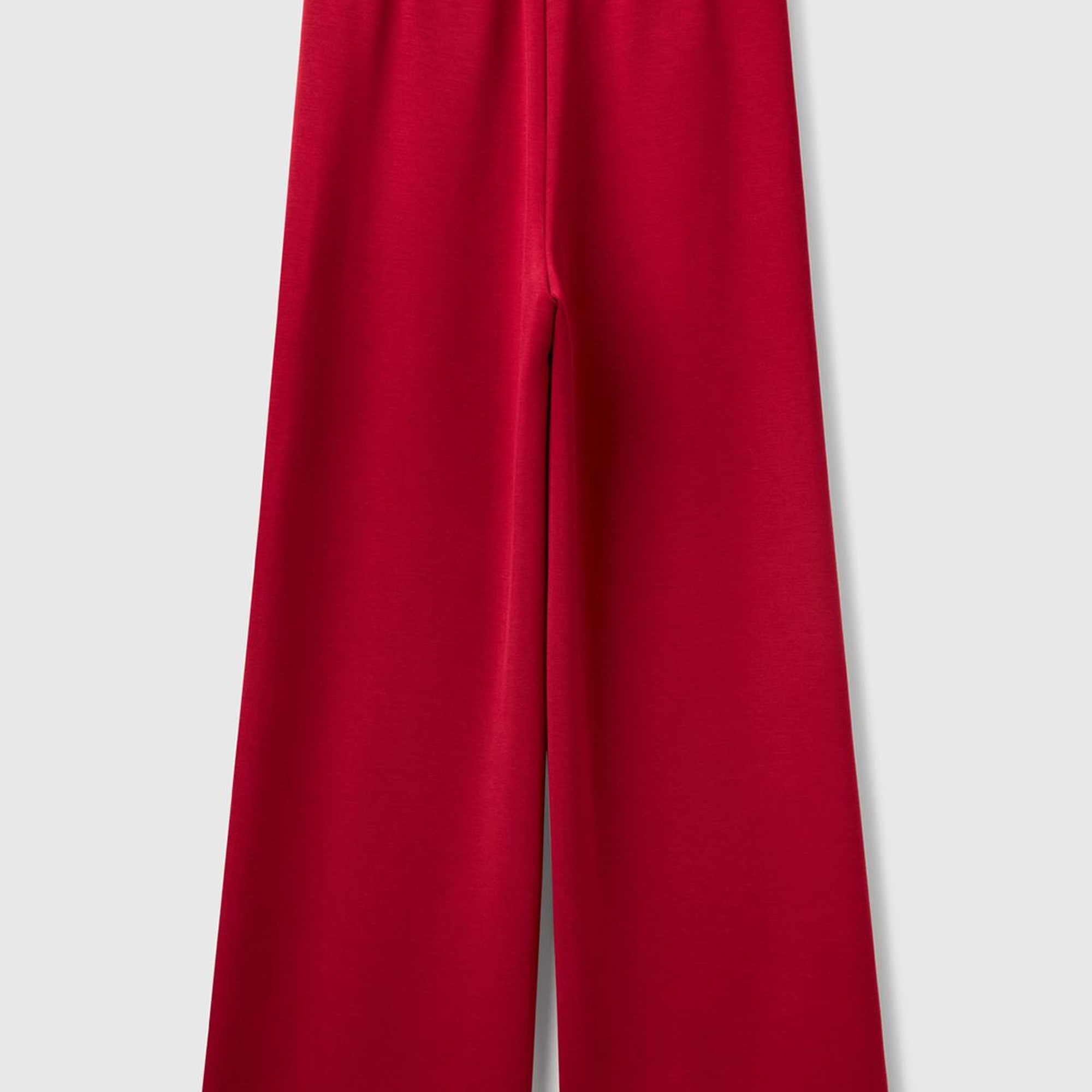 Kadın Bordo Modal Karışımlı Bol Paça Eşofman Altı