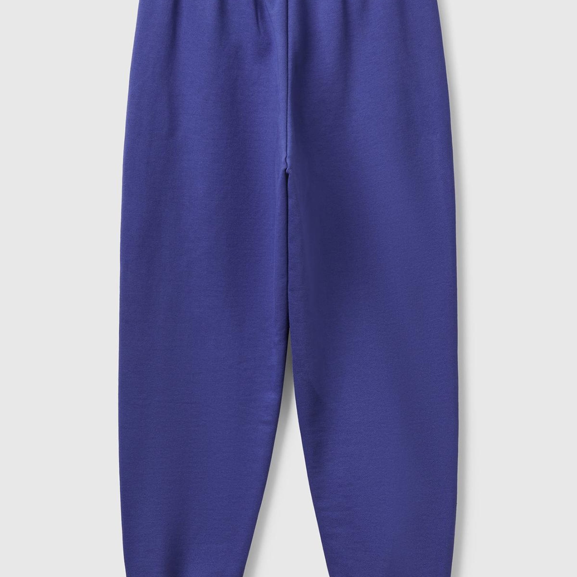 Kadın Lavanta Mavisi %100 Pamuk Manşetli Beli Lastikli Regular Fit Eşofman Altı