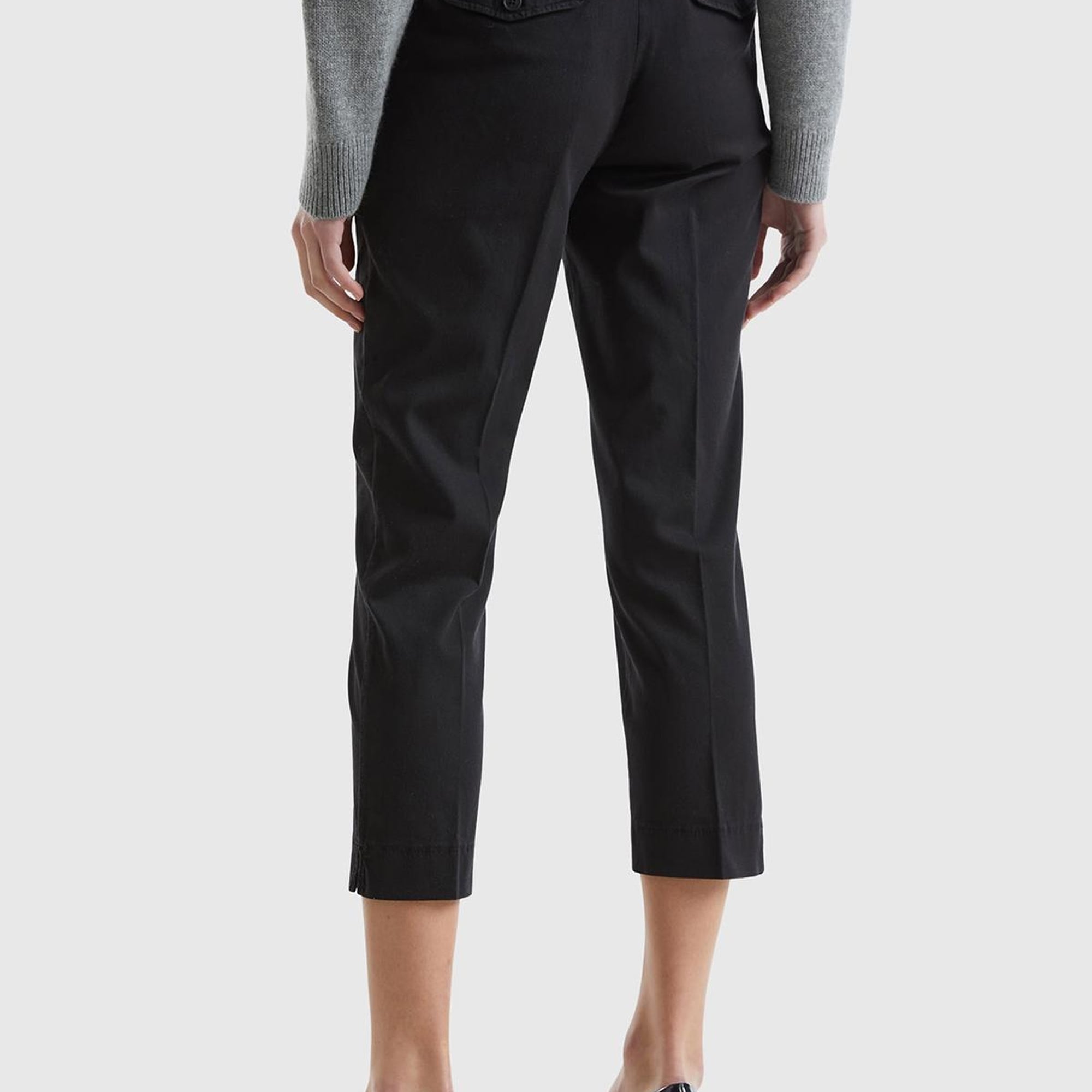 Kadın Siyah Mevsimlik Chino Pantolon