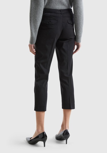 Kadın Siyah Mevsimlik Chino Pantolon