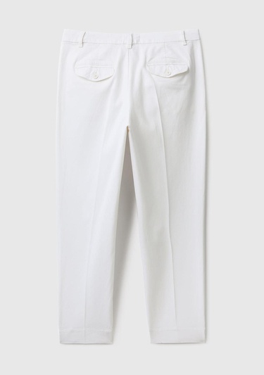  Kadın Beyaz Mevsimlik Chino Pantolon