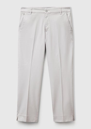  Kadın Gri Mevsimlik Chino Pantolon