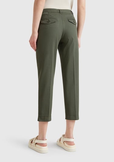  Kadın Haki Mevsimlik Chino Pantolon
