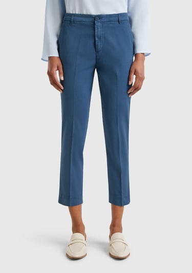  Kadın Denim Mevsimlik Chino Pantolon