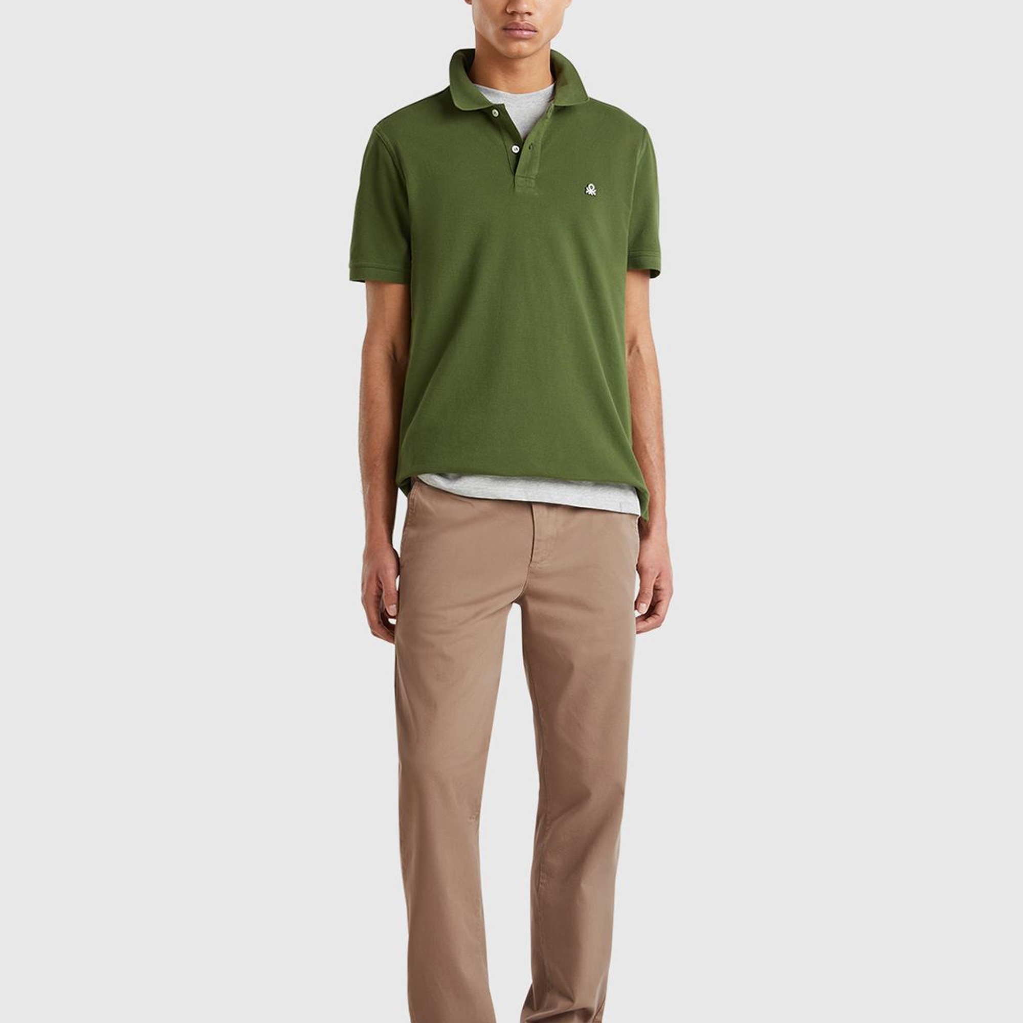 Erkek Kahverengi Slim Fit Chino Pantolon