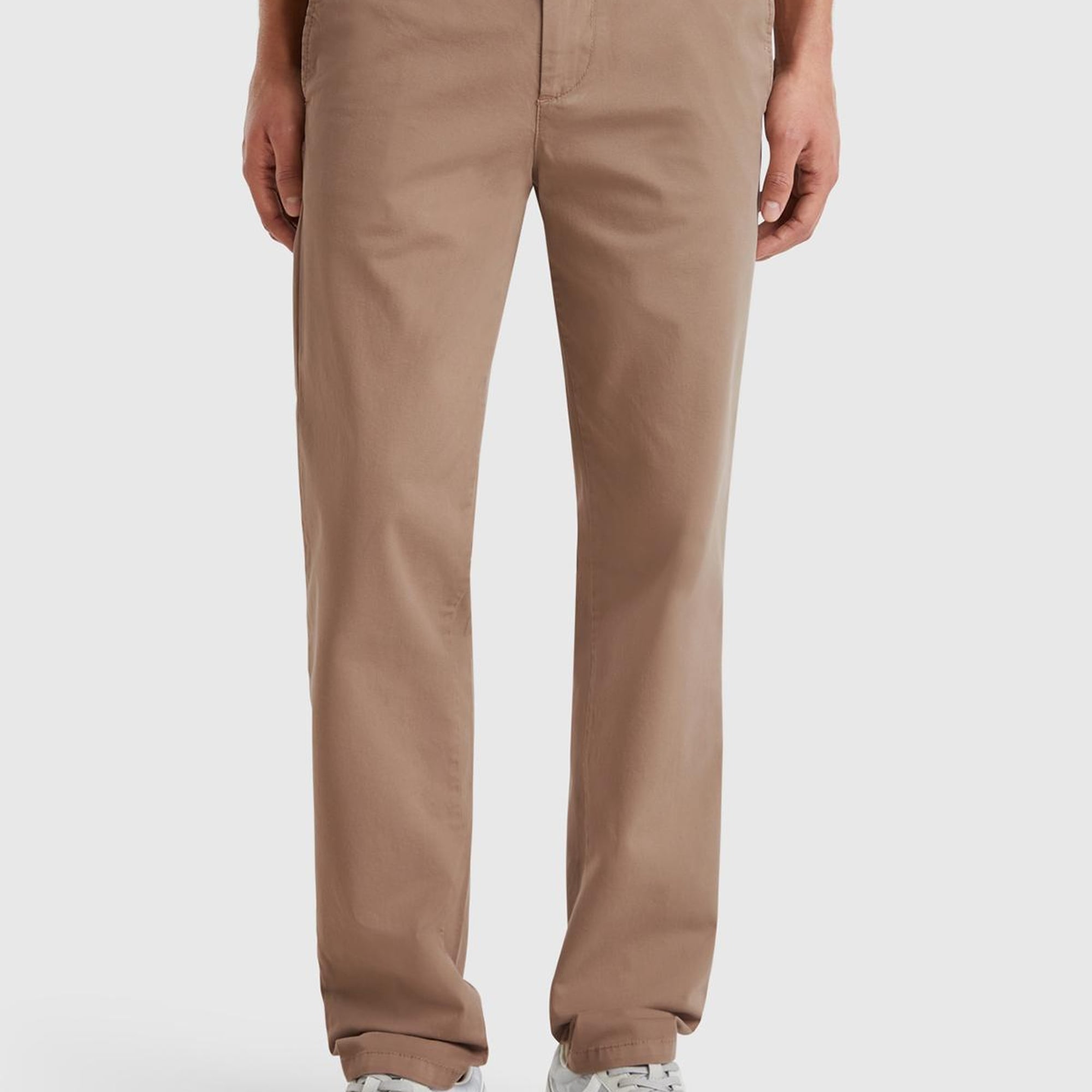 Erkek Kahverengi Slim Fit Chino Pantolon