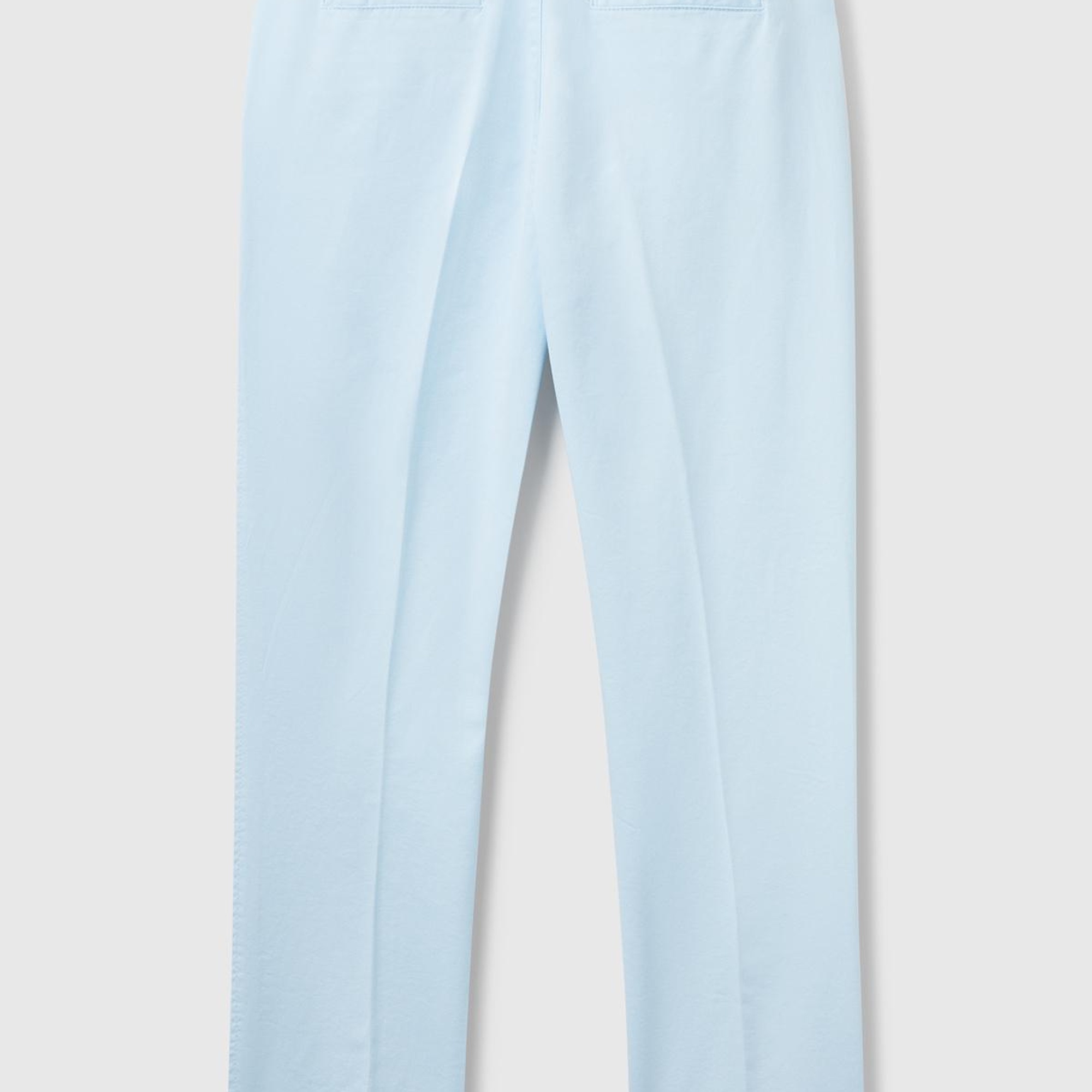 Kadın Açık Mavi Elastanlı Basic Chino Pantolon