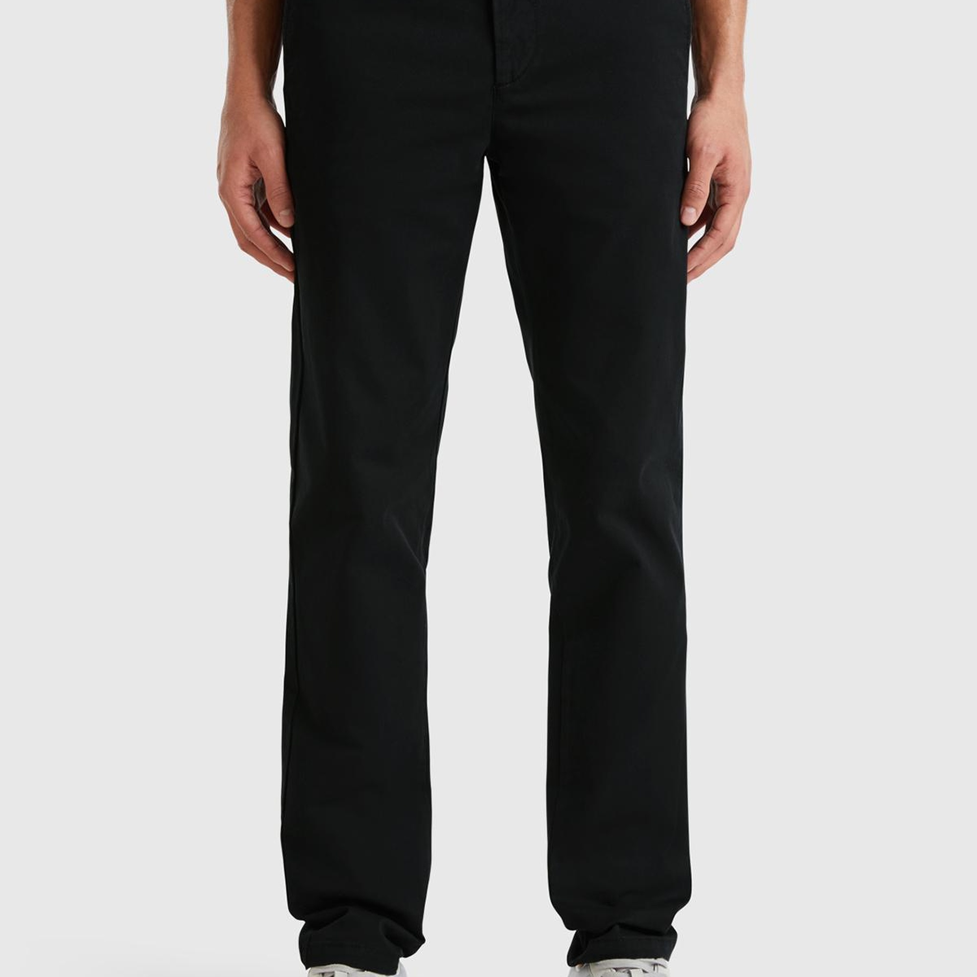 Erkek Siyah Slim Fit Chino Pantolon