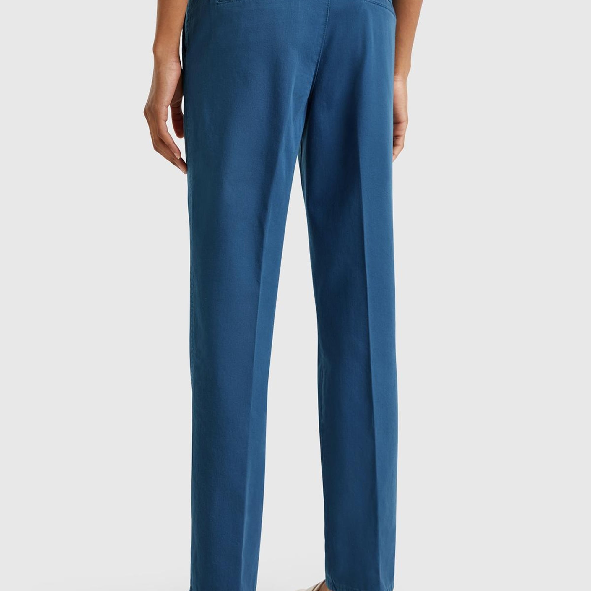 Kadın Denim Elastanlı Basic Chino Pantolon