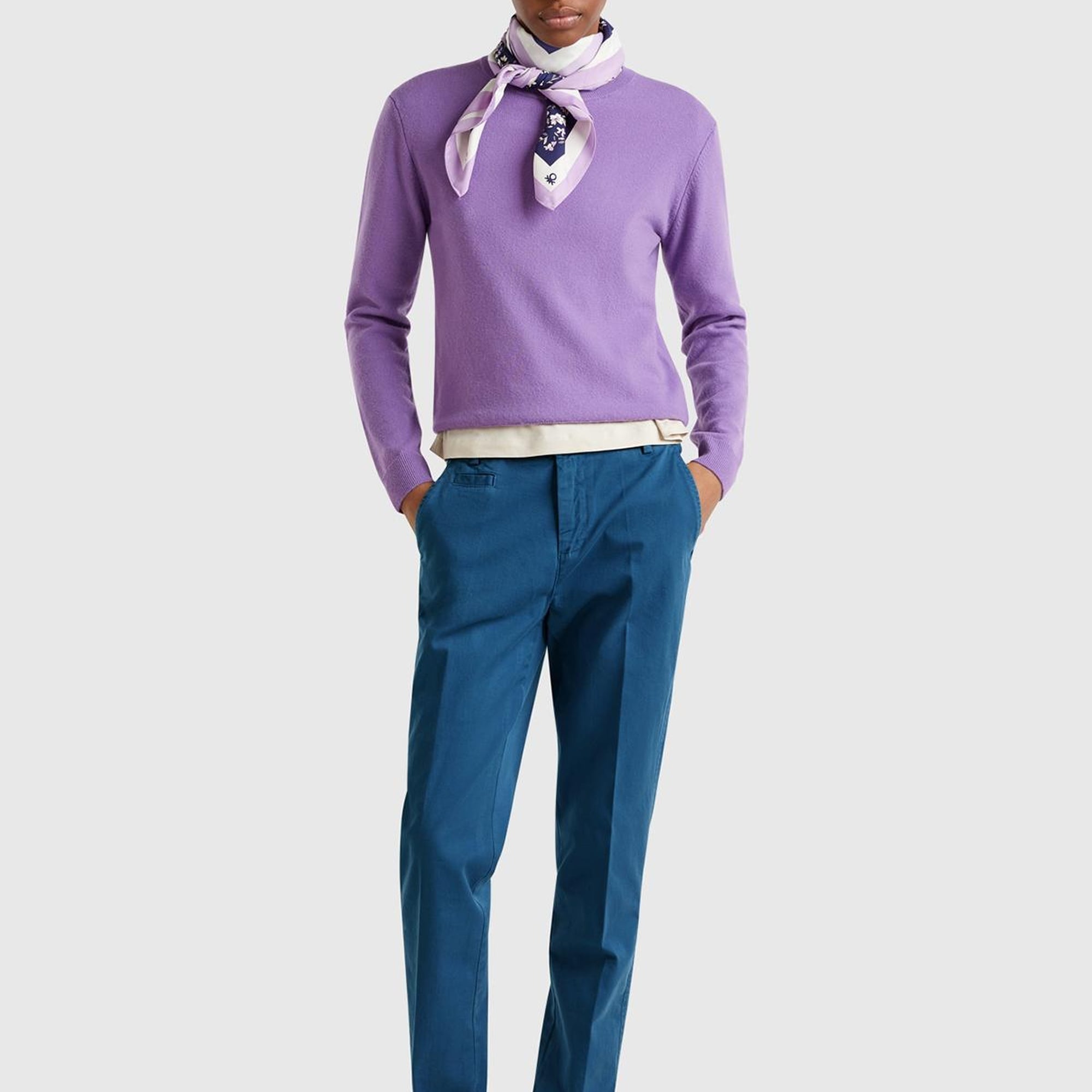 Kadın Denim Elastanlı Basic Chino Pantolon