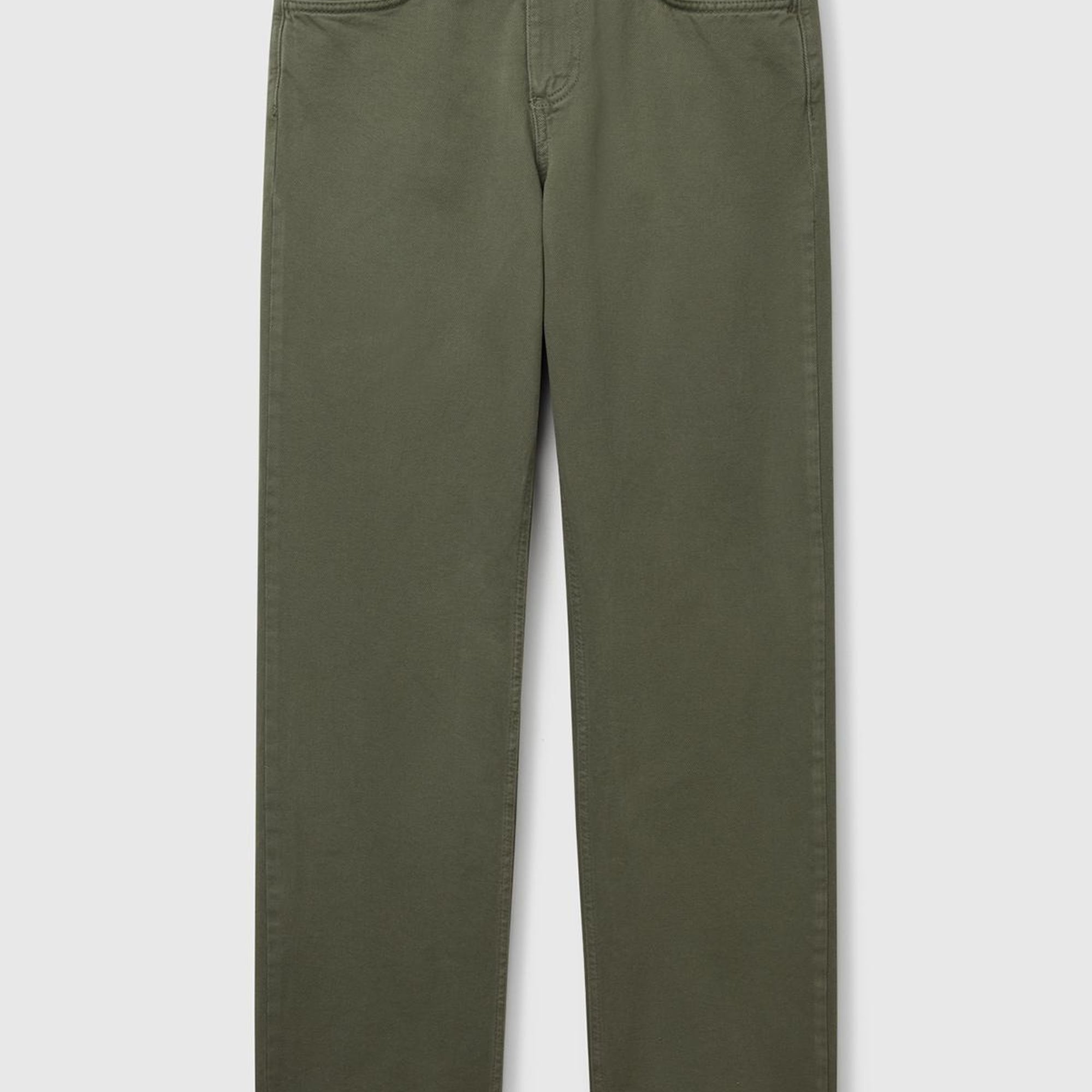 Kadın Soluk Yeşil %100 Pamuk Normal Bel Regular Fit Denim Pantolon