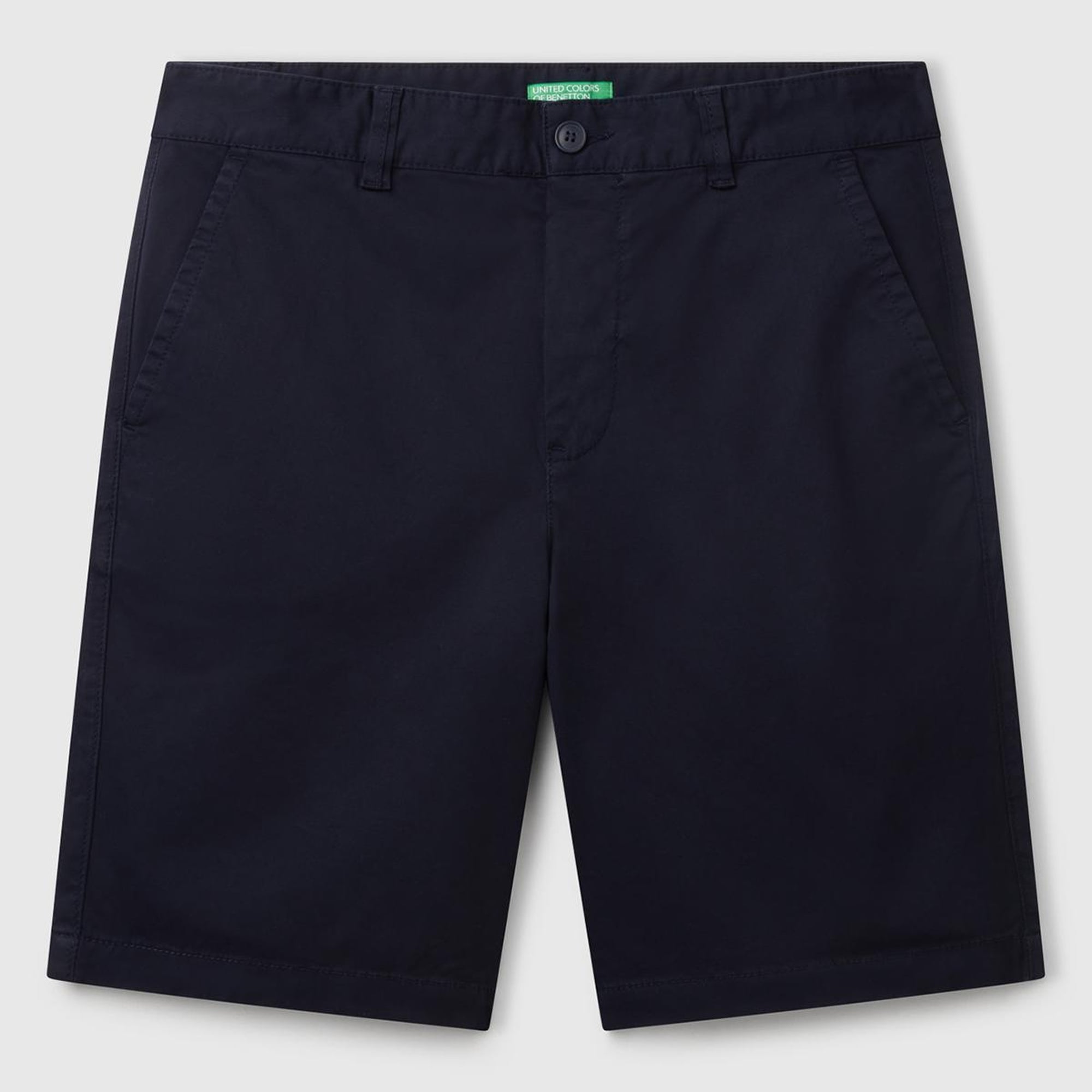 Erkek Lacivert Chino Bermuda