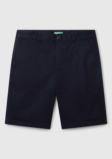  Erkek Lacivert Chino Bermuda