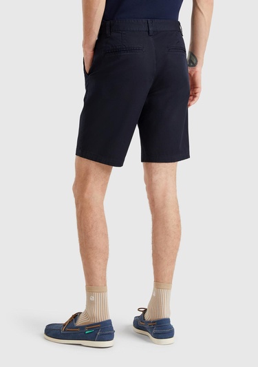  Erkek Lacivert Chino Bermuda