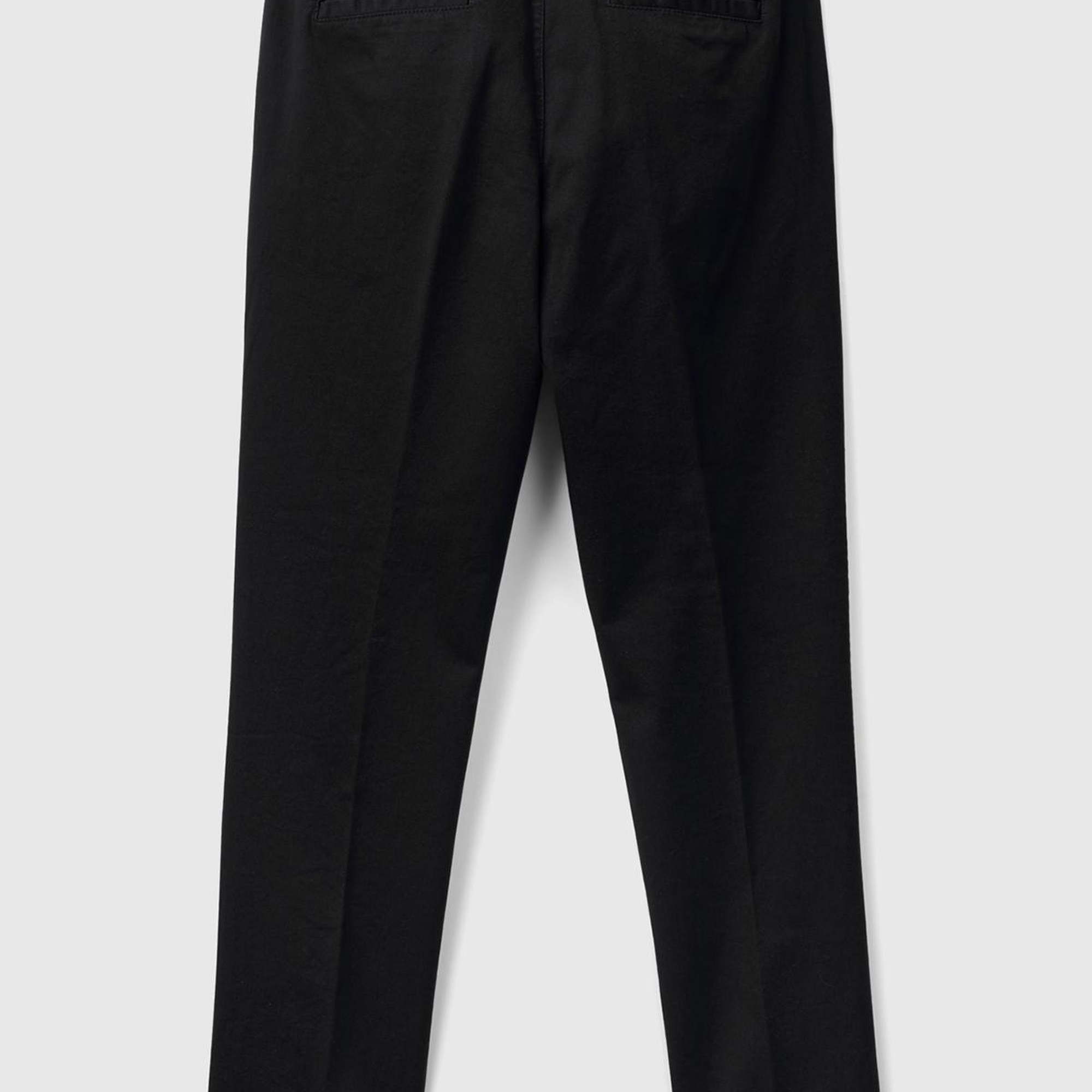 Kadın Siyah Elastanlı Basic Chino Pantolon