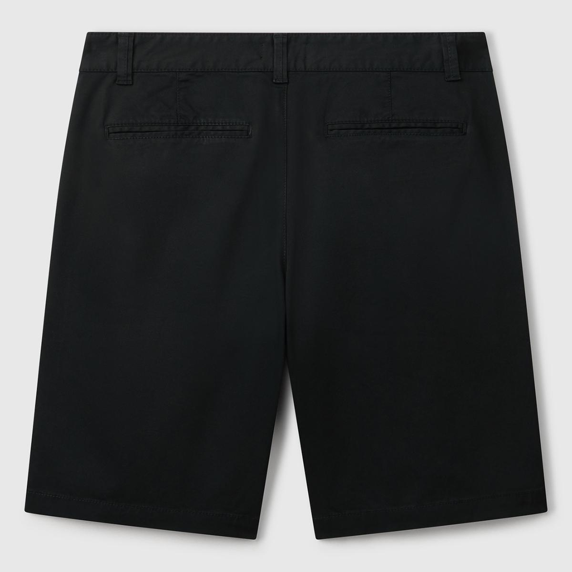 Erkek Siyah Chino Bermuda