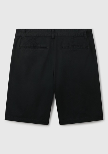  Erkek Siyah Chino Bermuda