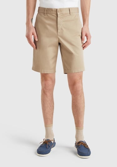  Erkek Bej Chino Bermuda