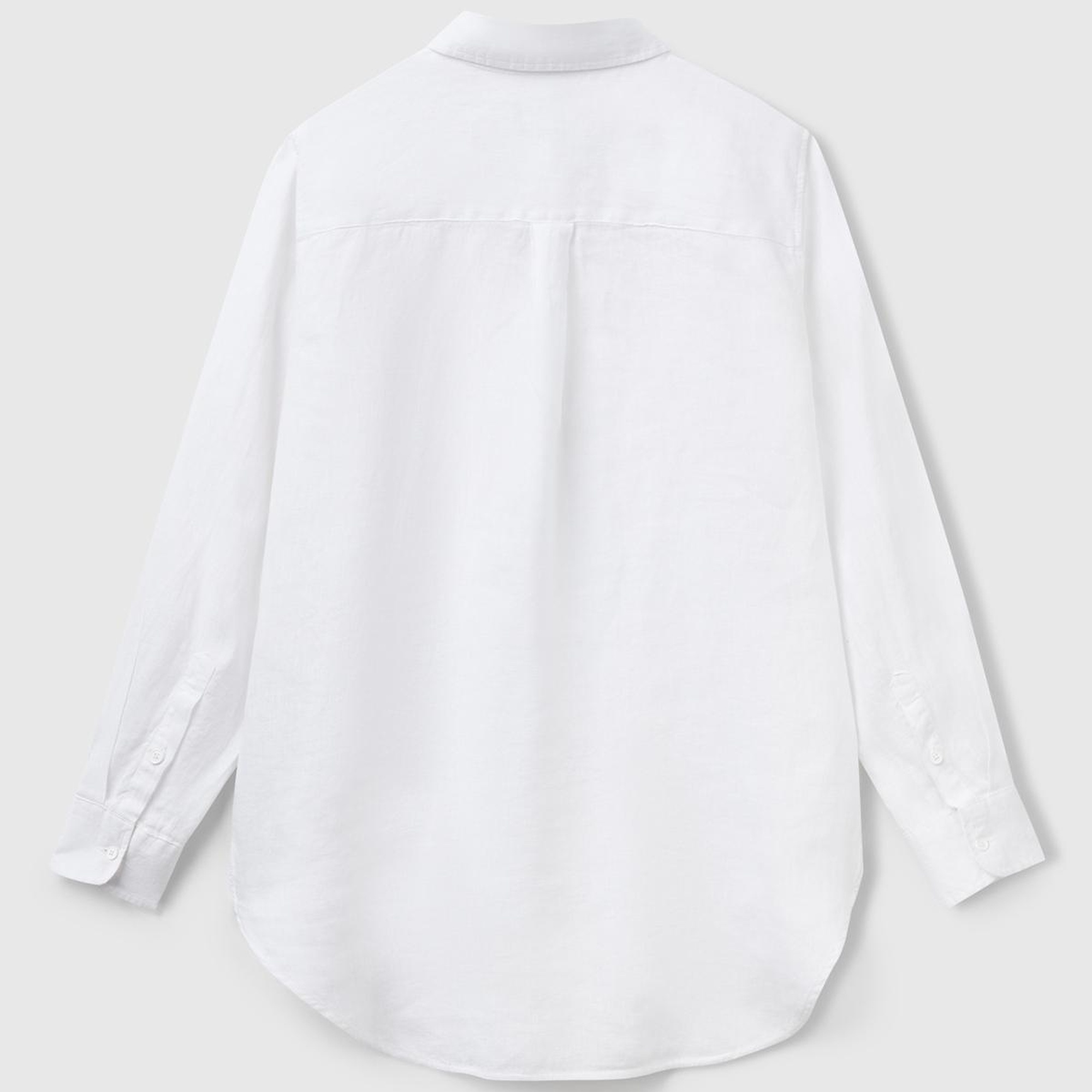 Kadın Beyaz %100 Keten Gömlek